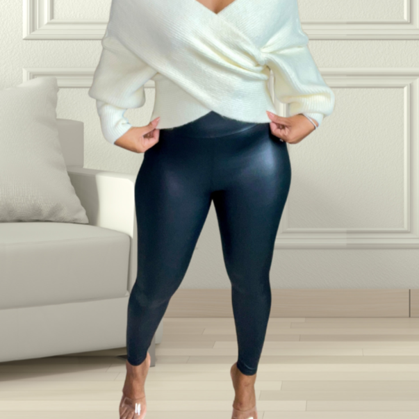 FAUX LEATHER LEGGINGS