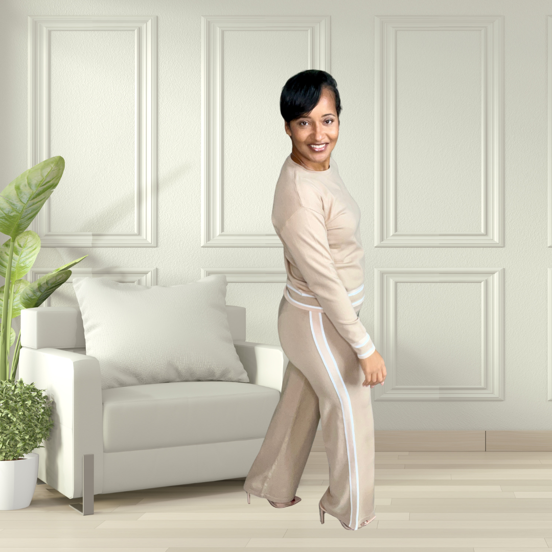 TWO PIECE LEISURE SET | KHAKI