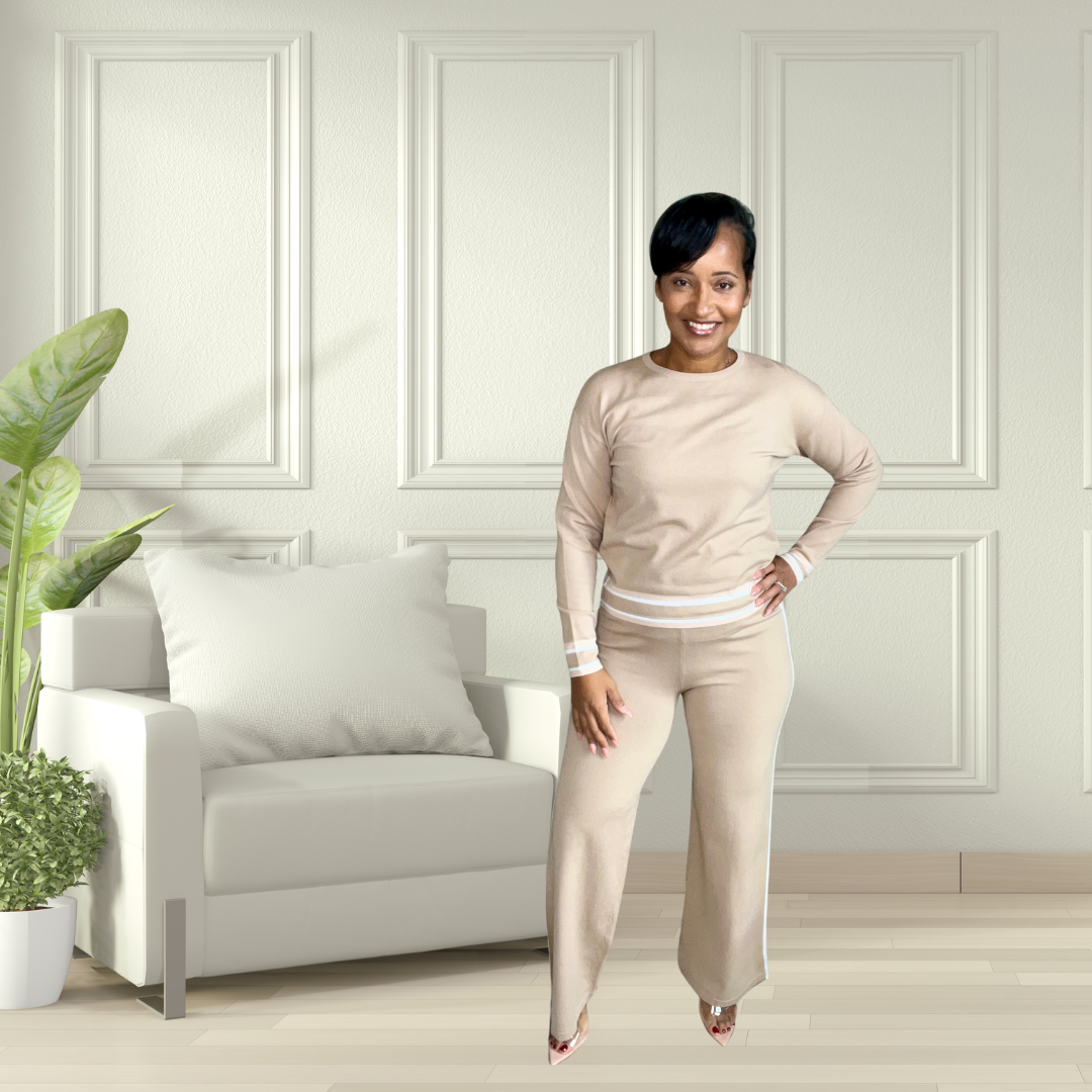 TWO PIECE LEISURE SET | KHAKI