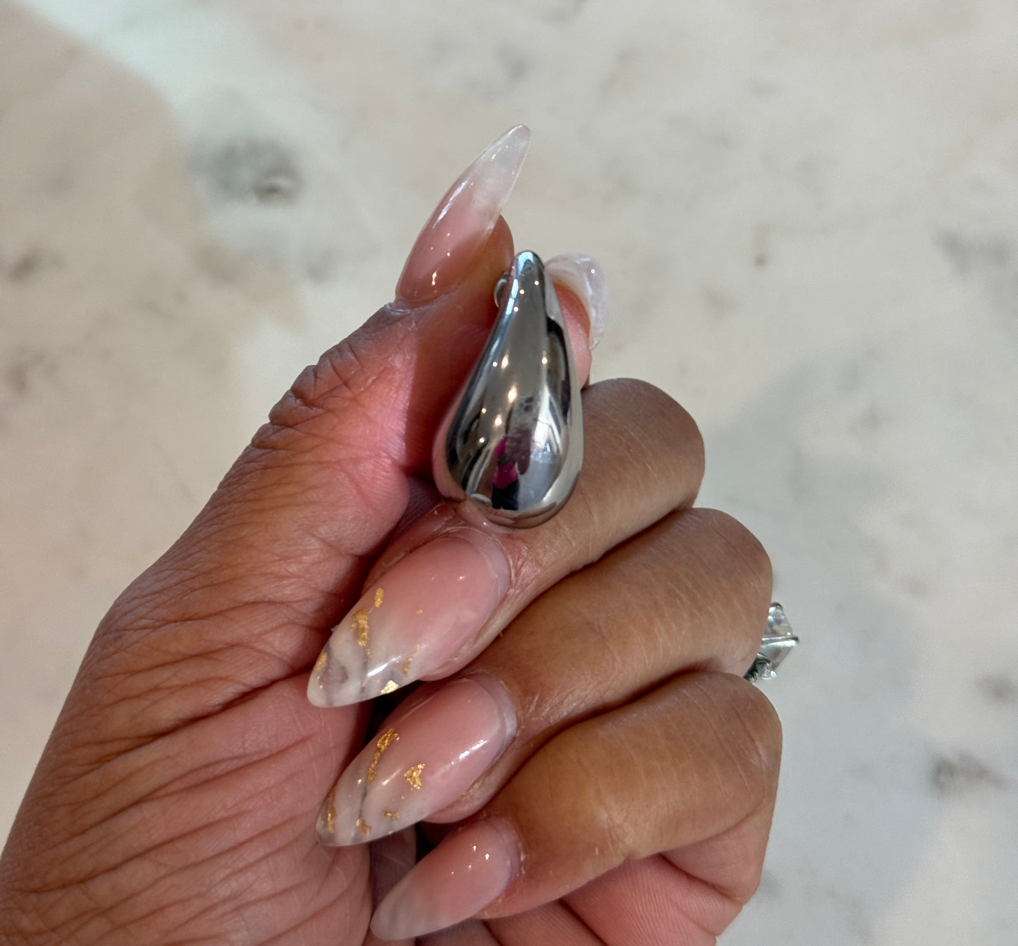 TEAR DROP EARRINGS | SILVER