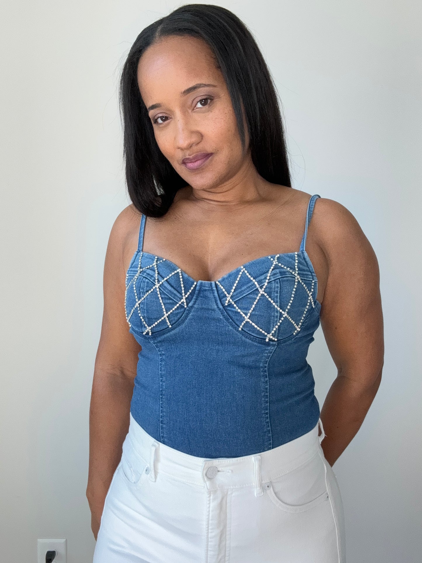 DENIM BODYSUIT