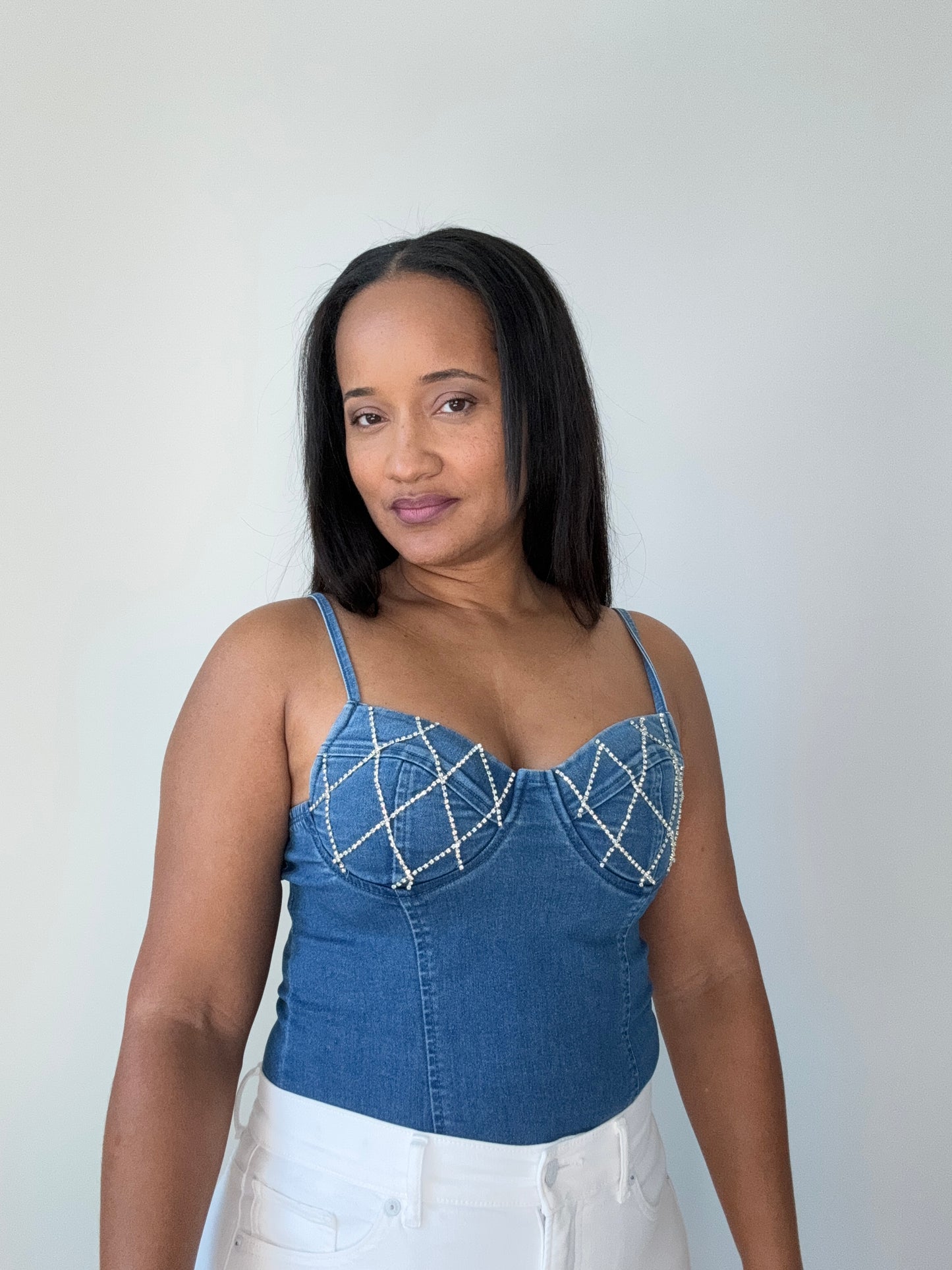 DENIM BODYSUIT