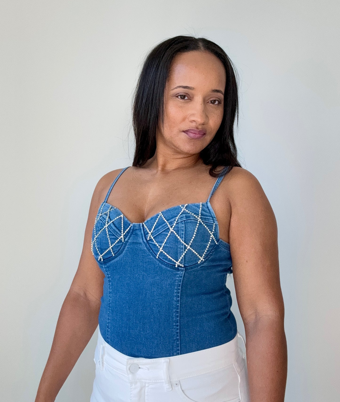 DENIM BODYSUIT