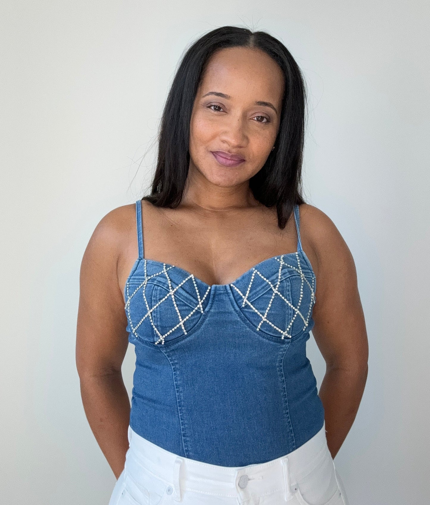 DENIM BODYSUIT