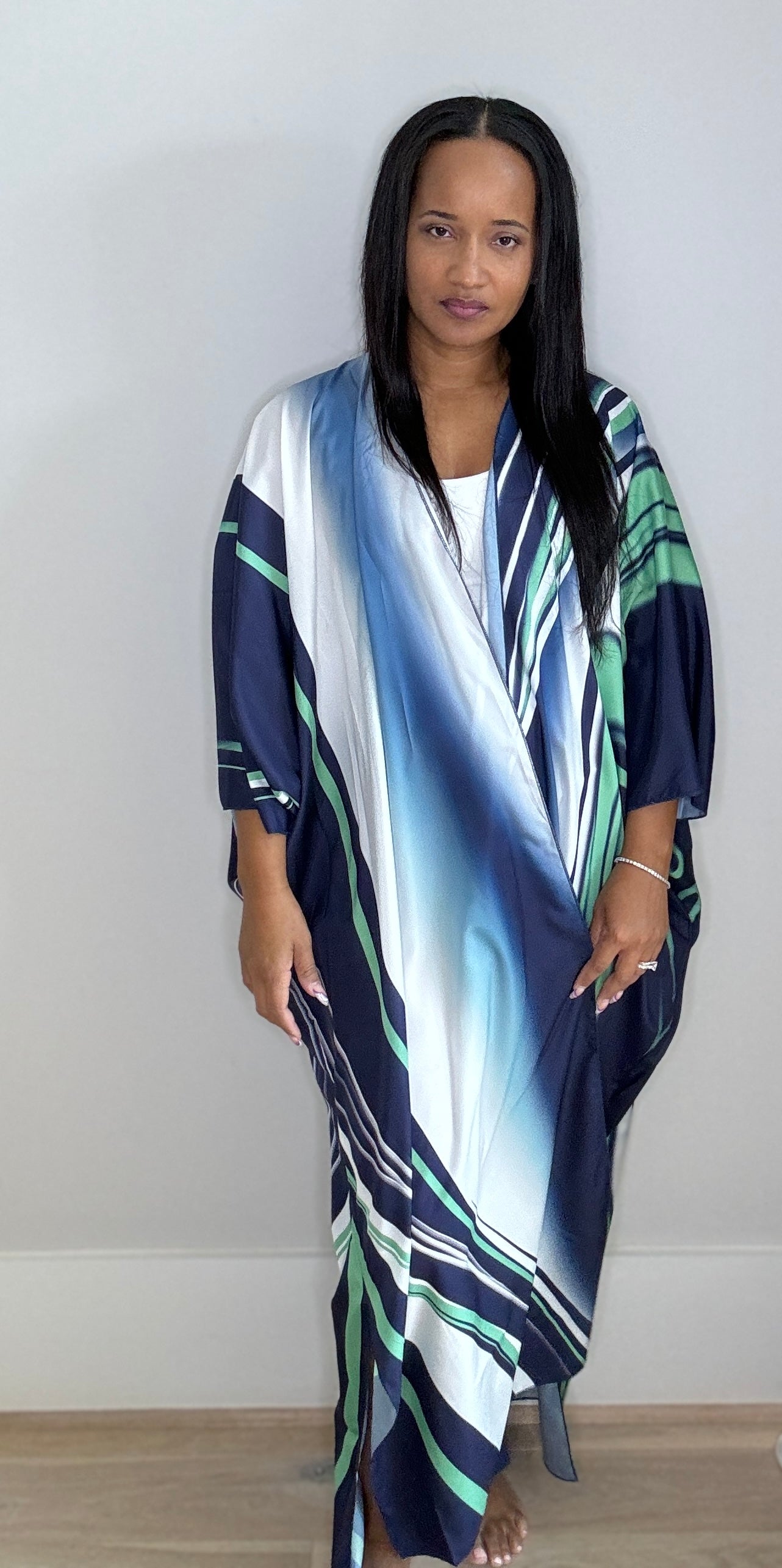 Abstract Kimono | Blue